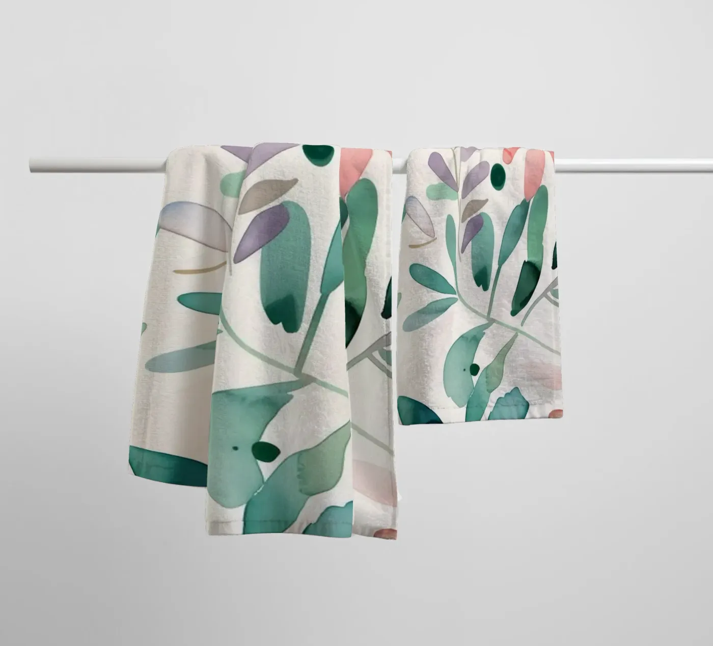 Meadow pattern towel by Justyna Jaszke JBJart