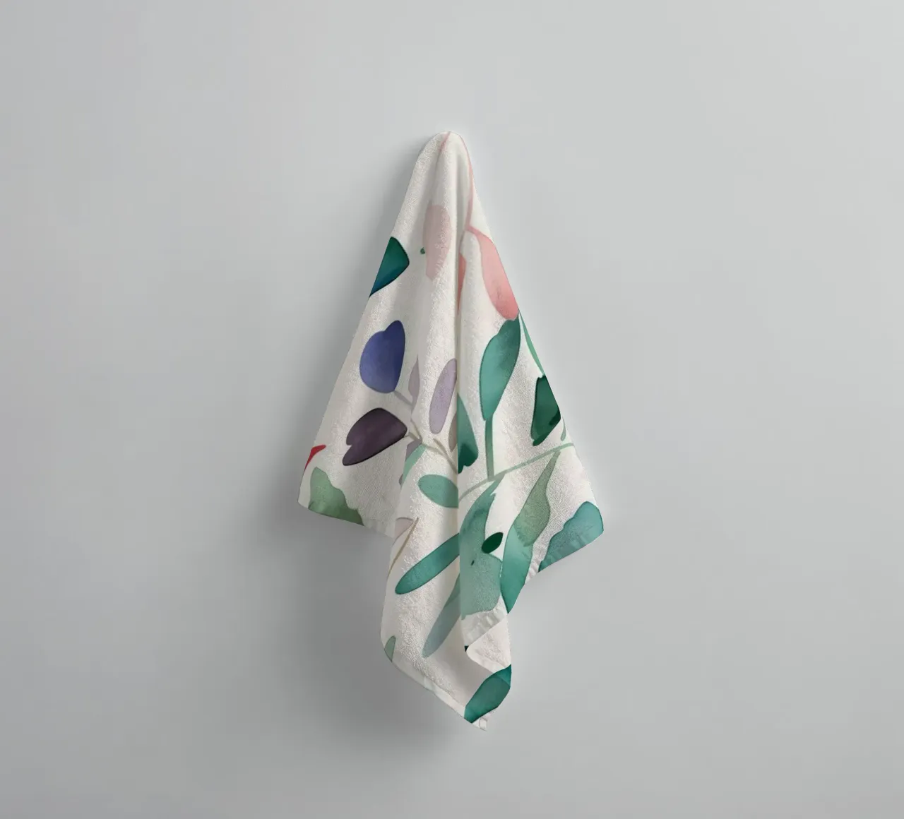 Meadow pattern towel by Justyna Jaszke JBJart