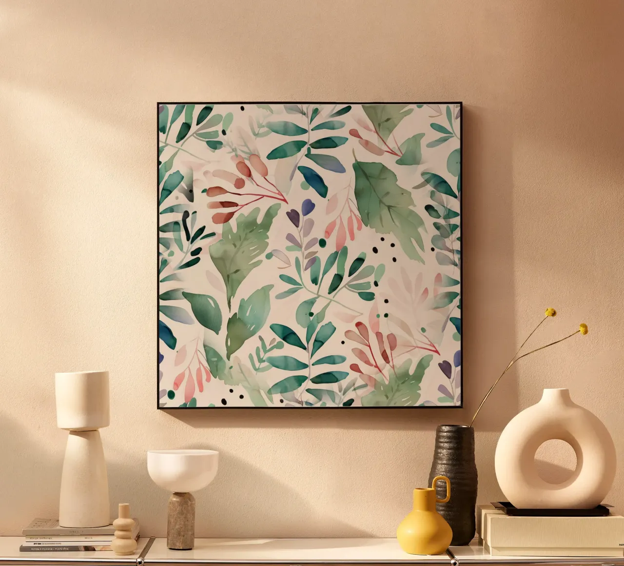 Meadow pattern forex plate by Justyna Jaszke JBJart