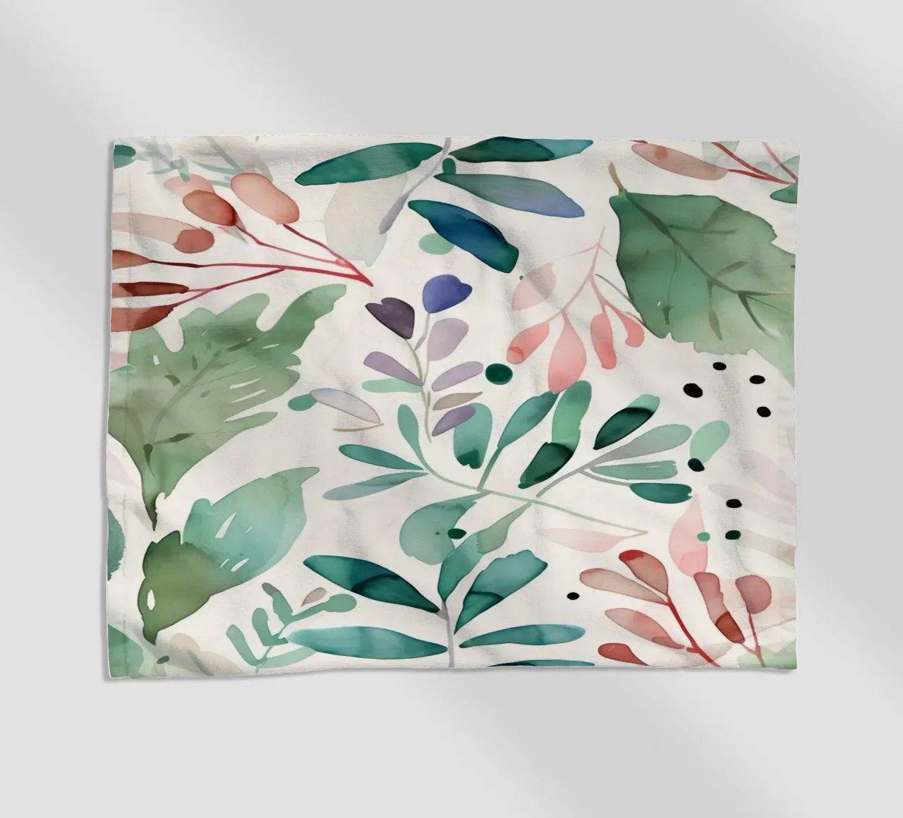 Meadow pattern beach towel by Justyna Jaszke JBJart