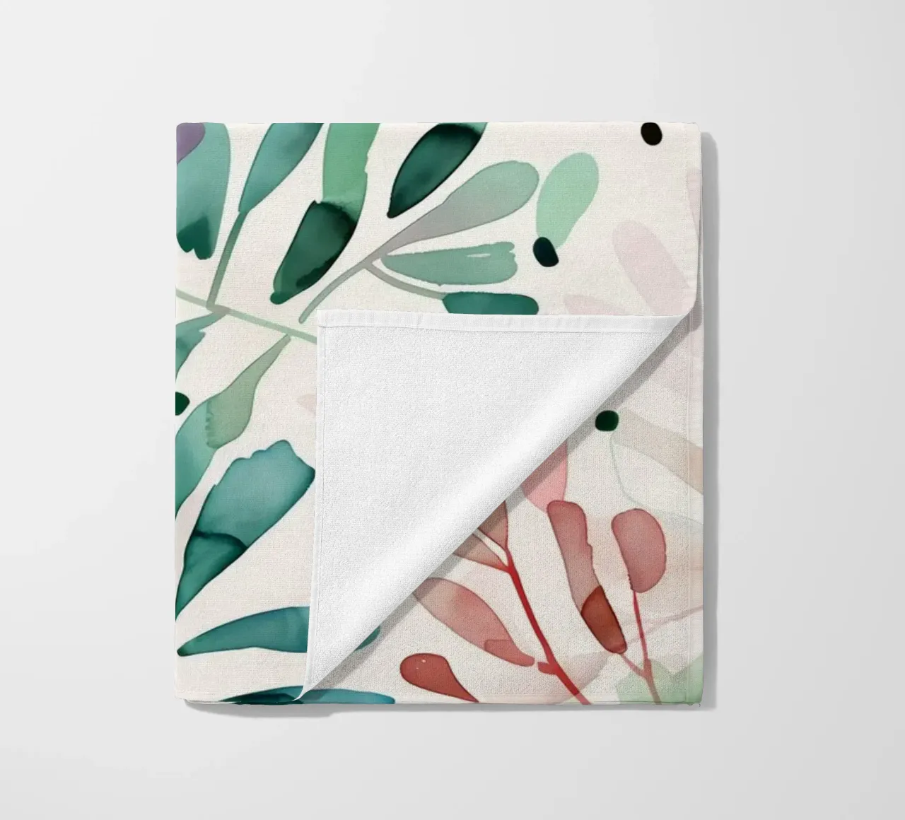 Meadow pattern beach towel by Justyna Jaszke JBJart