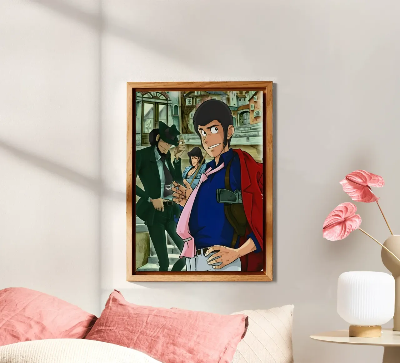 Lupin the third alluminio dibond da Low poly art