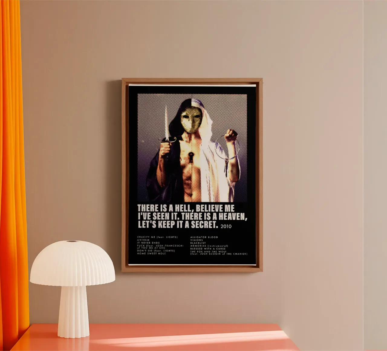 Keep It A Secret - BMTH Metal Classic tela con Cornice a cassetta da igoshartwrks
