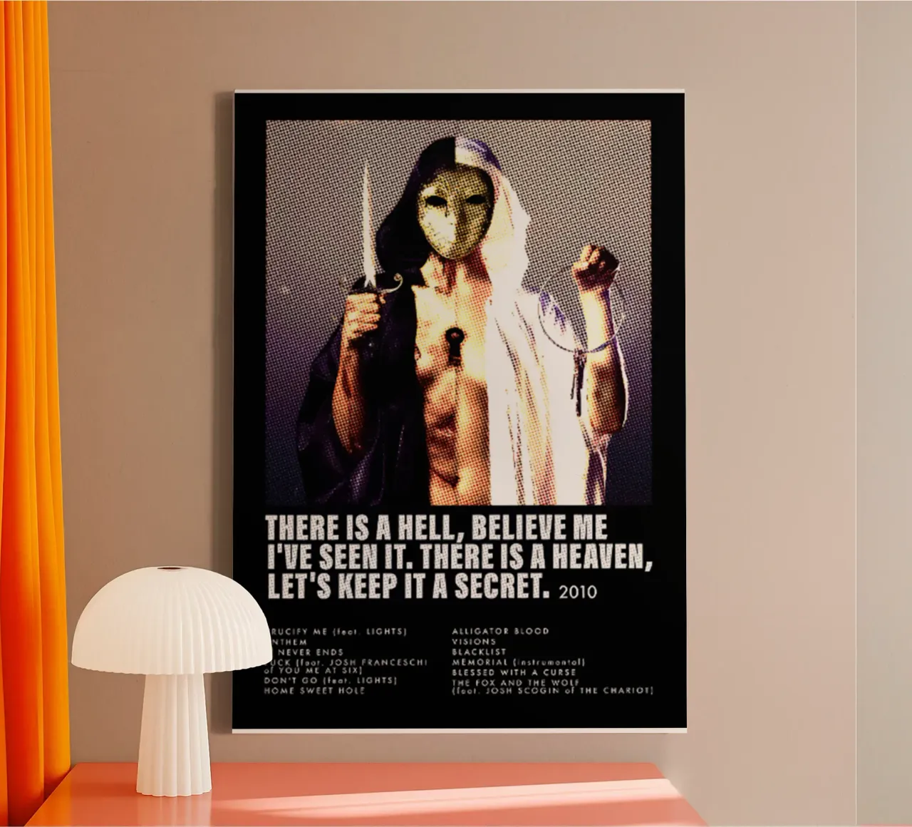 Keep It A Secret - BMTH Metal Classic tela con Cornice a cassetta da igoshartwrks