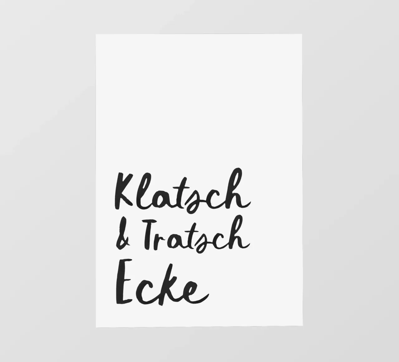 Klatsch & Tratsch Ecke telo in pvc da QuooodZ by MooodzArt