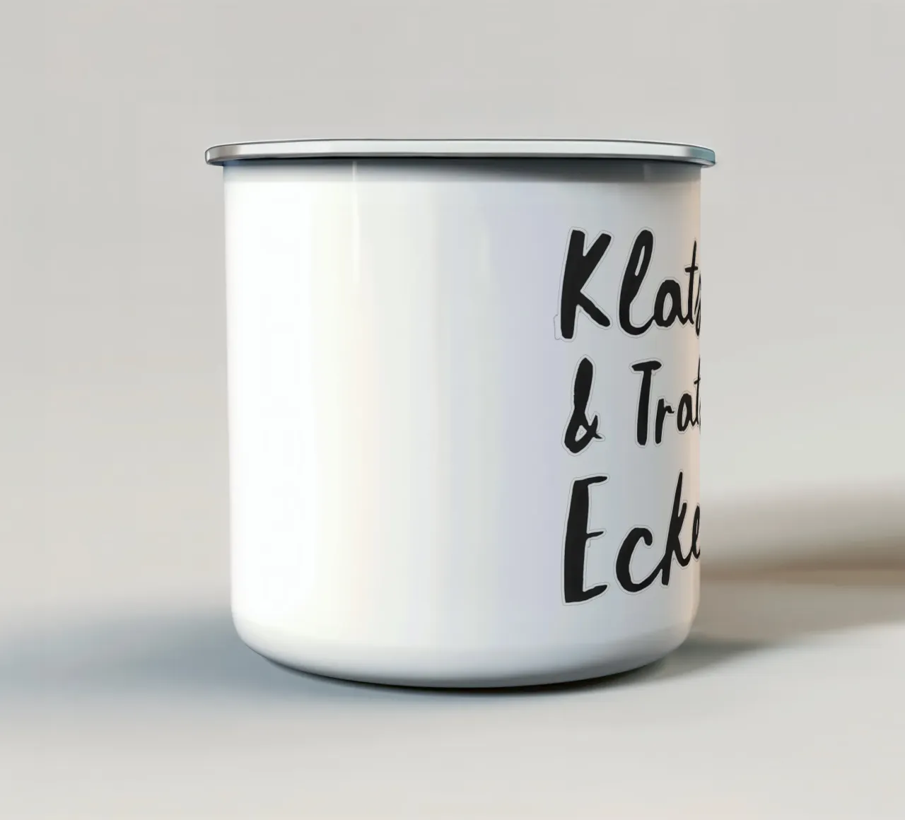 Klatsch & Tratsch Ecke tazza in smalto da QuooodZ by MooodzArt