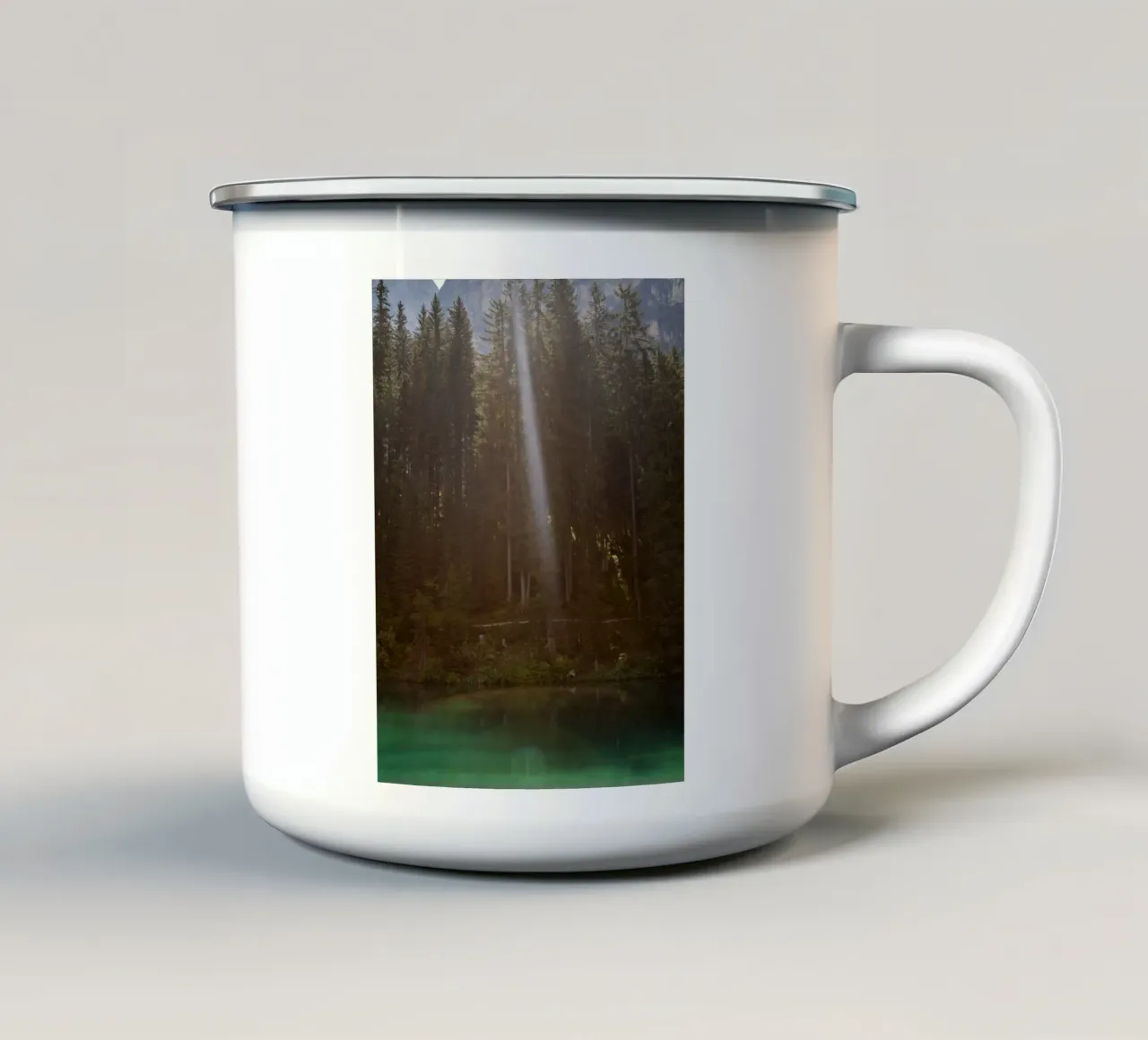 Lake Braies enamel mug by karijn_landscapes