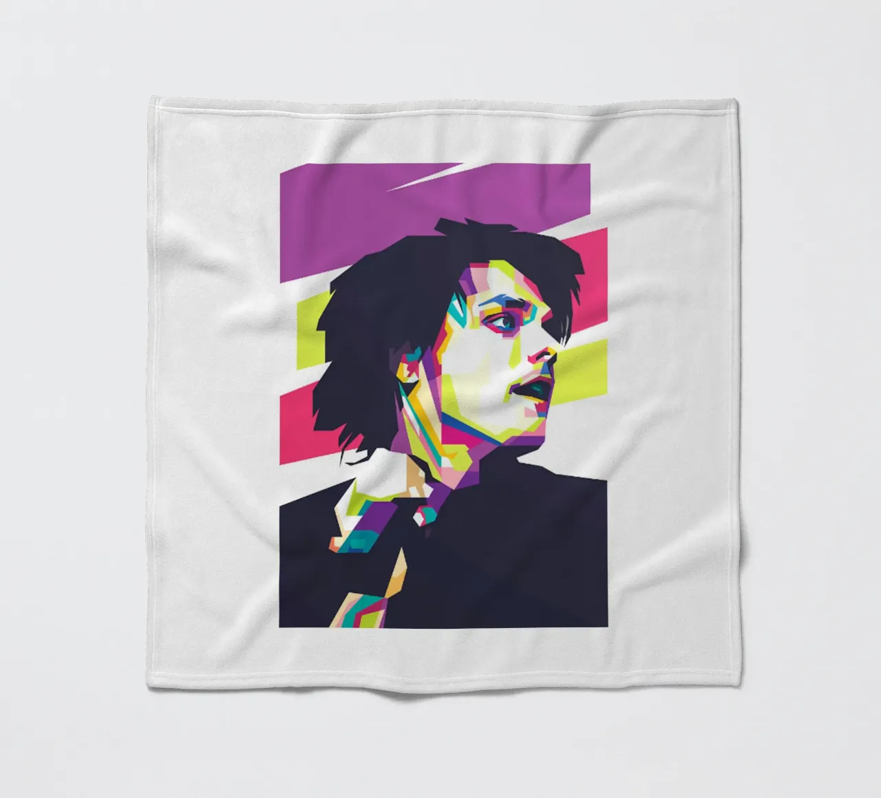 Gerard Way MCR - Classico a colori coperta in pile da igoshartwrks