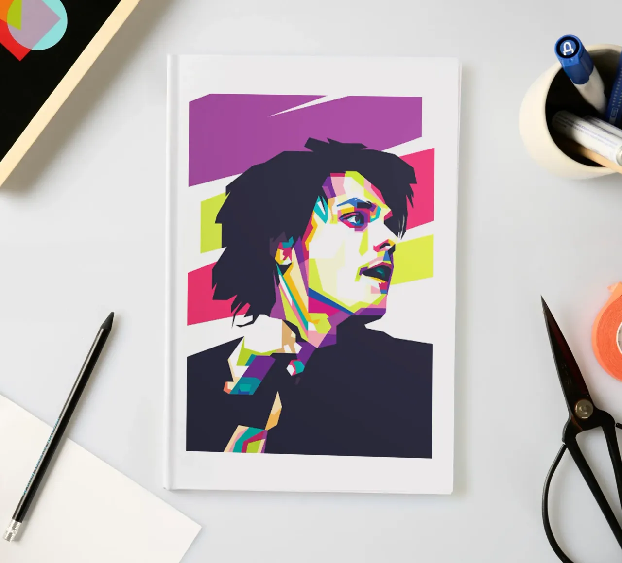 Gerard Way MCR - Classico a colori diario da igoshartwrks