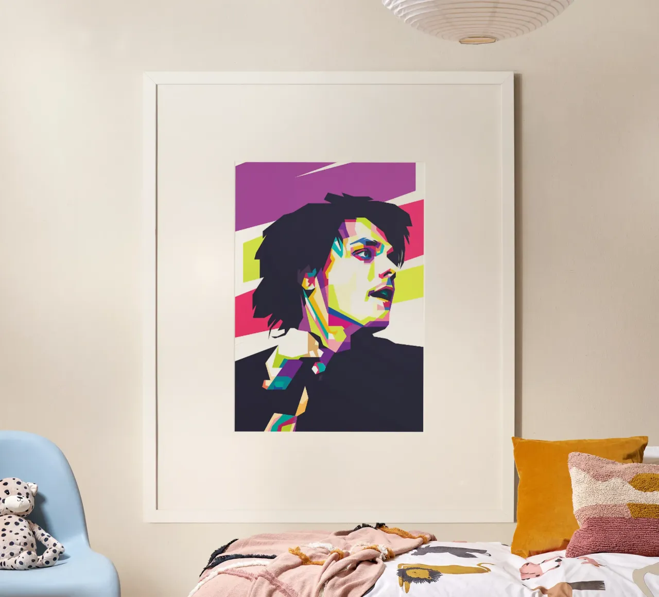 Gerard Way MCR - Classico a colori poster da igoshartwrks