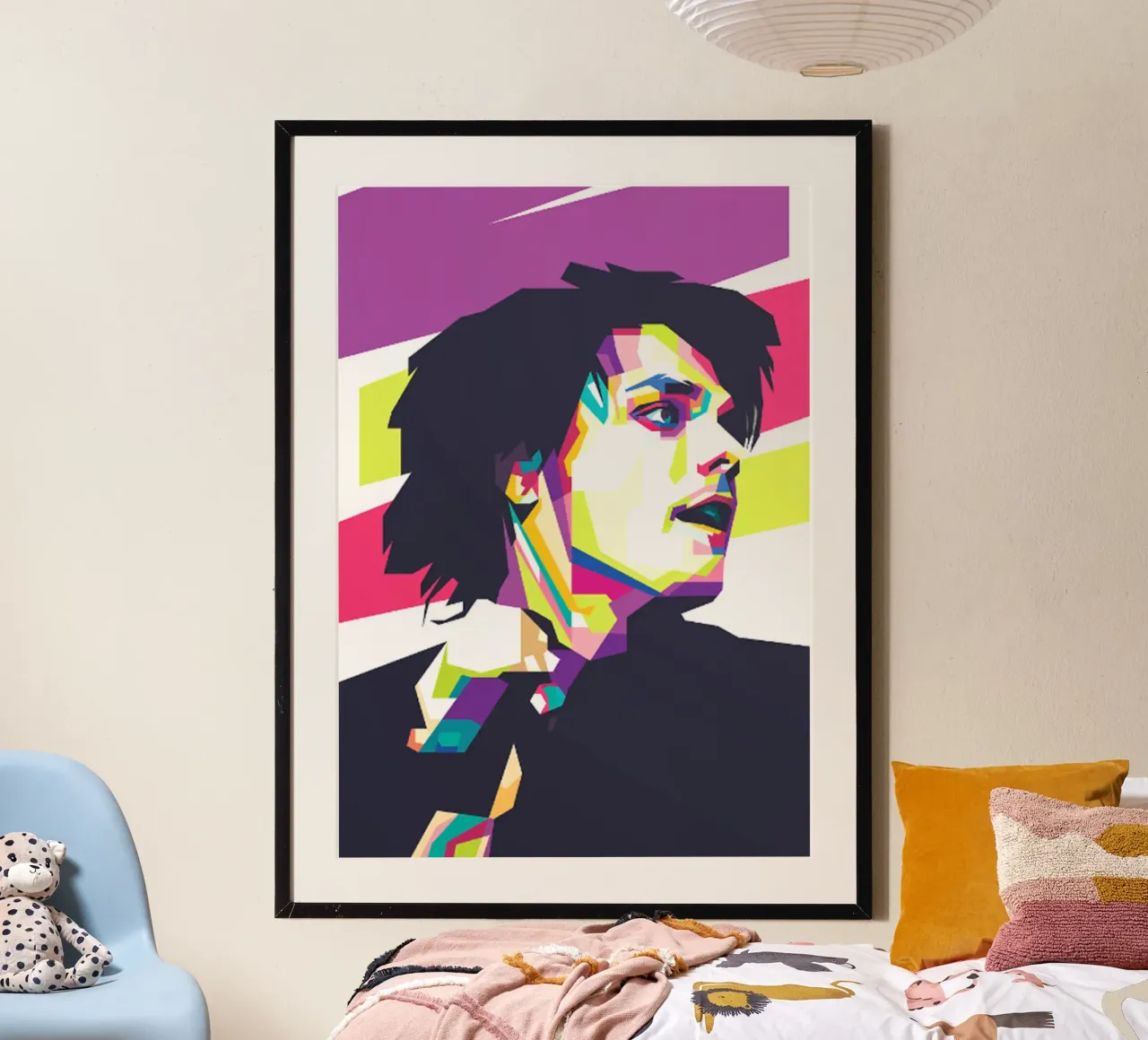 Gerard Way MCR - Classico a colori poster da igoshartwrks