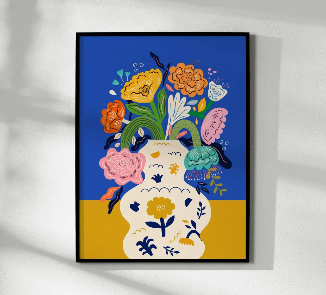 Flowers in a Vase poster da Artsy Bessy