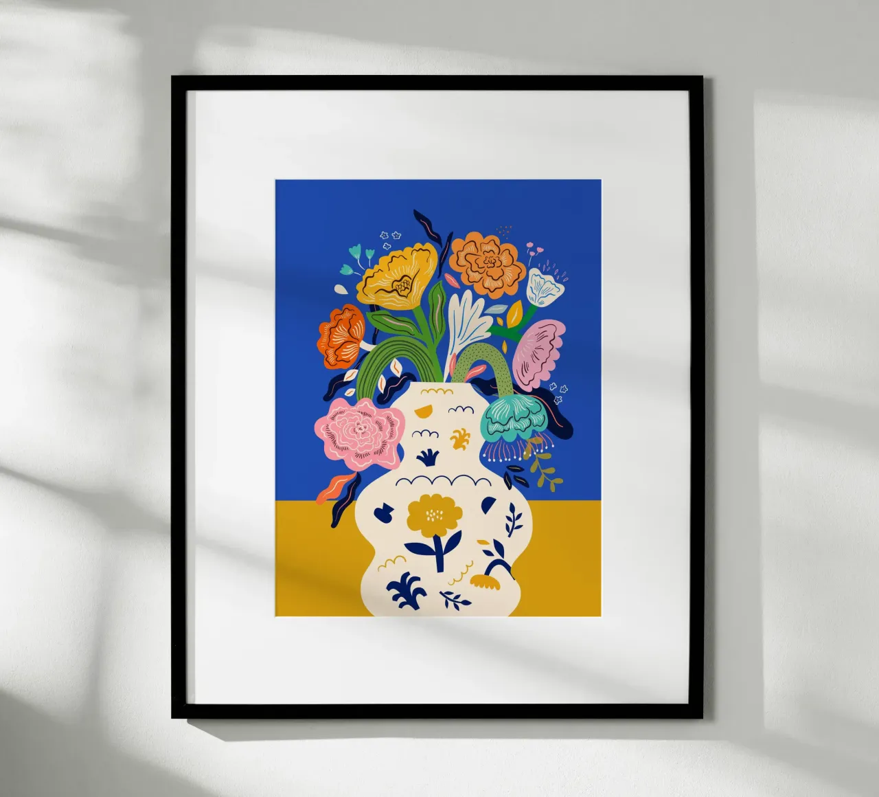 Flowers in a Vase poster da Artsy Bessy