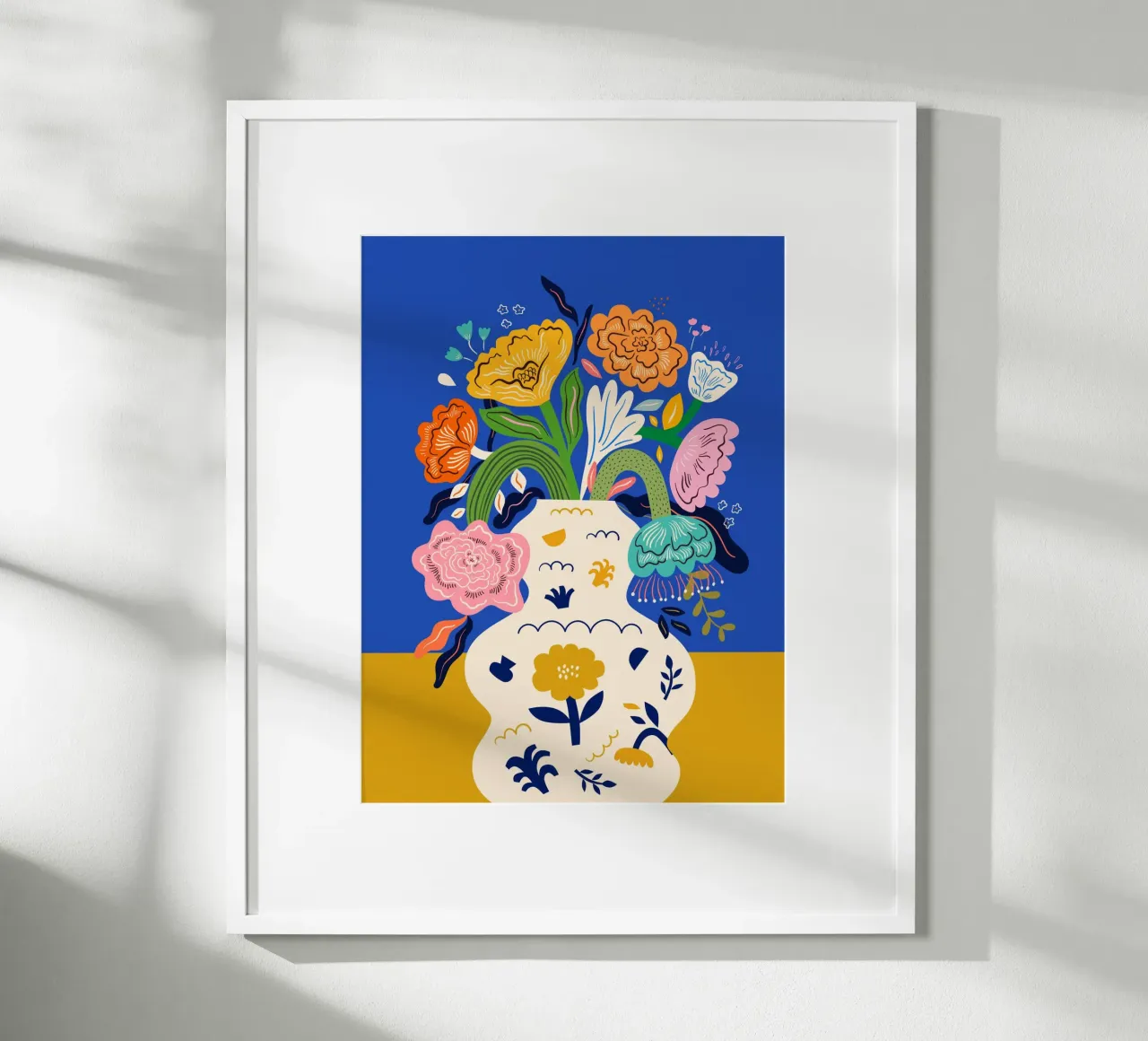 Flowers in a Vase poster da Artsy Bessy