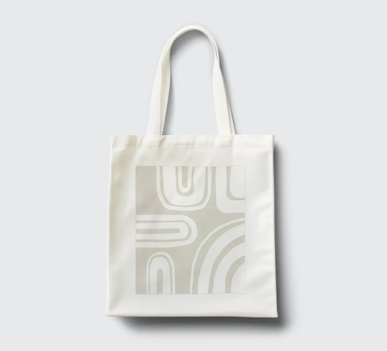 Strutture di linea delicate borsa in juta da Carinaprint