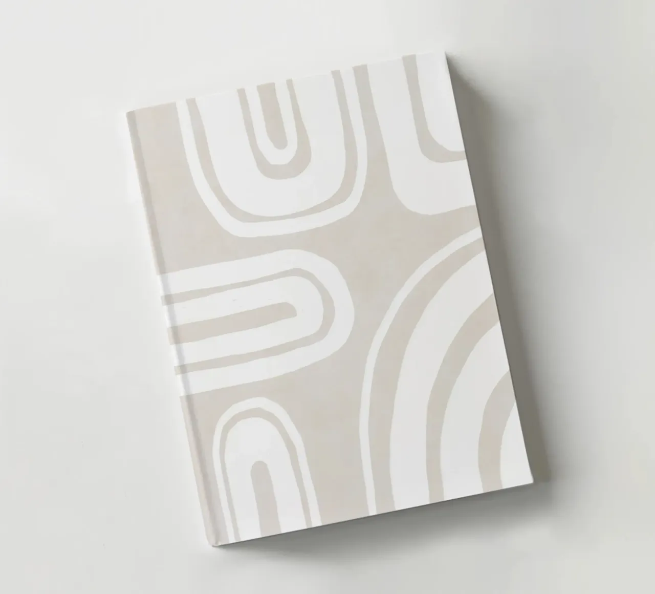 Gentle line structures notebook by Carinaprint
