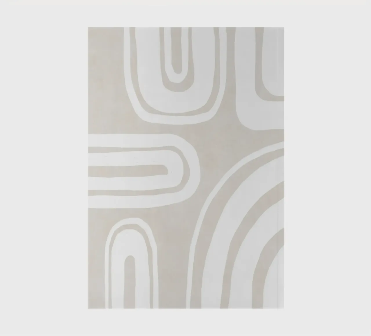 Gentle line structures notebook by Carinaprint