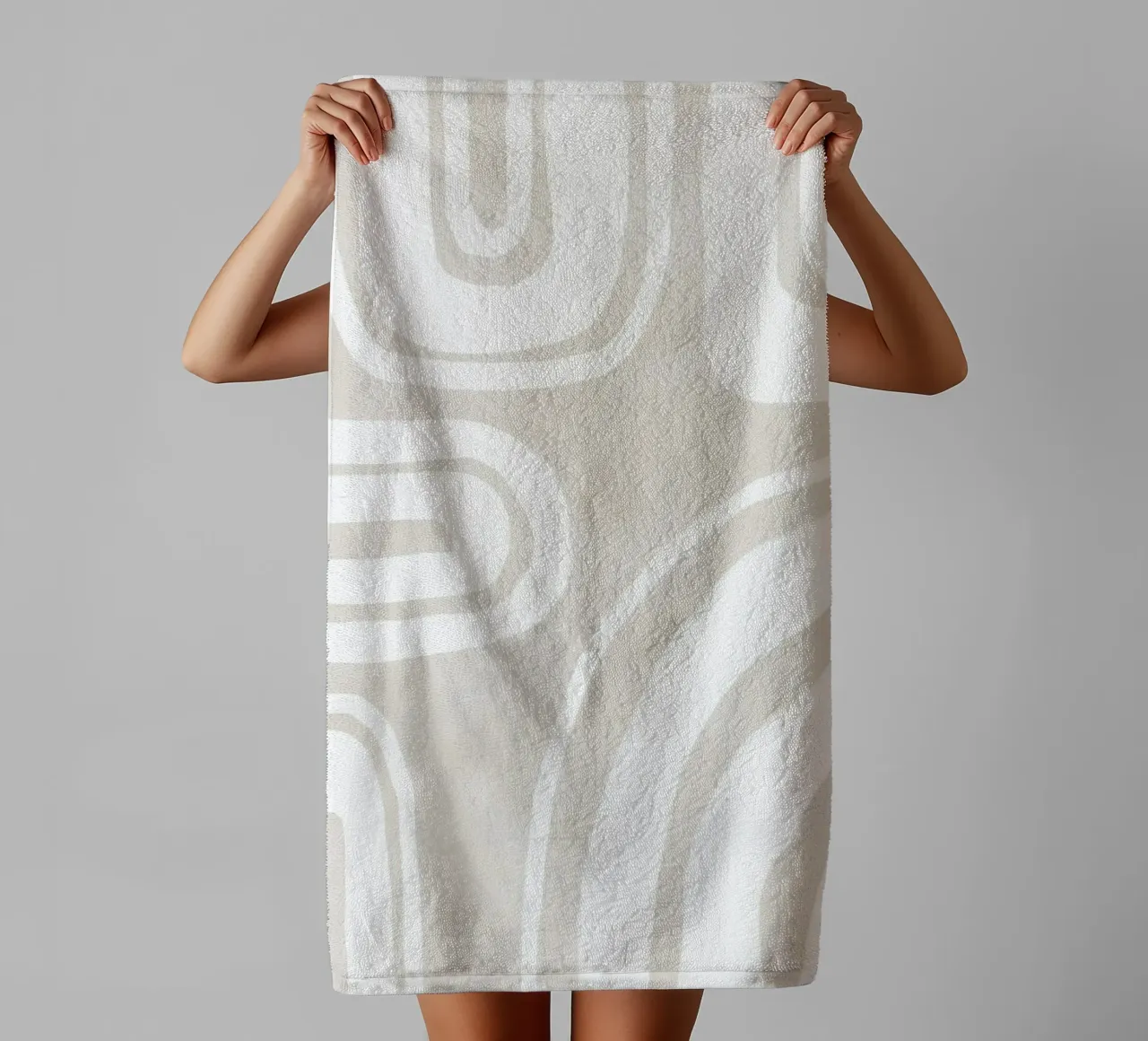 Strutture di linea delicate asciugamano da bagno da Carinaprint