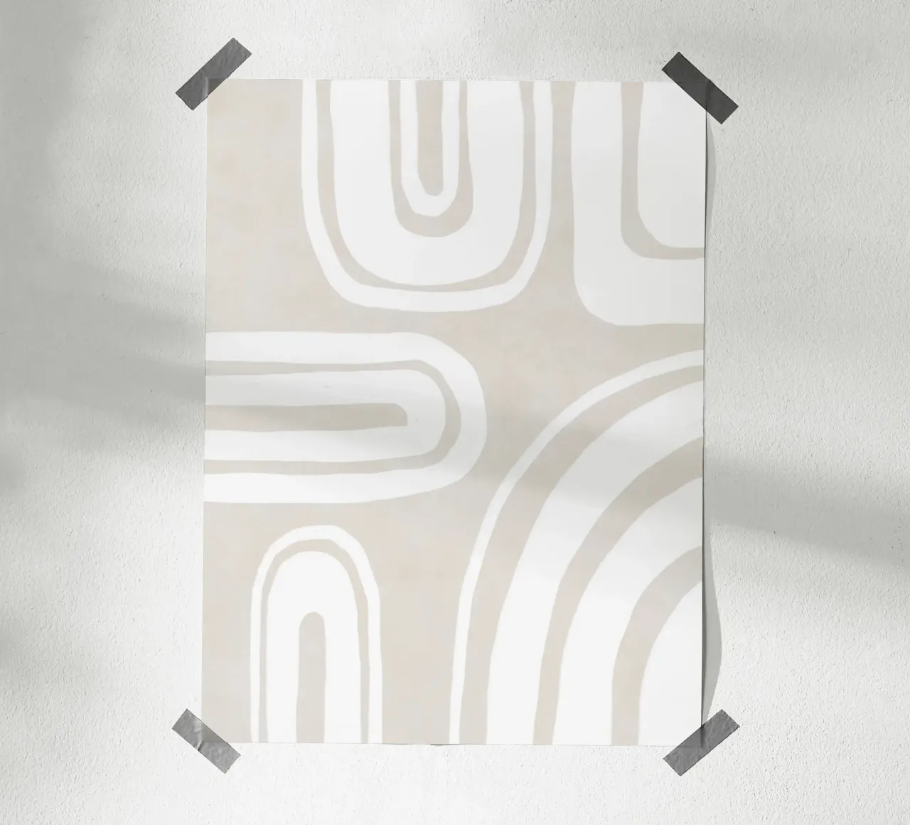 Strutture di linea delicate carta hahnemühle da Carinaprint