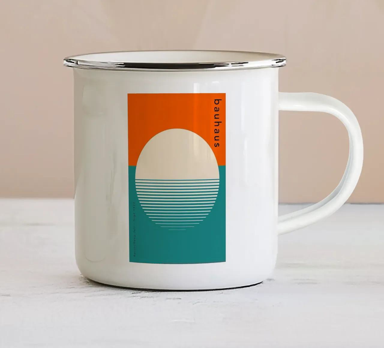 Mostra Bauhaus 1923 tazza in smalto da Narciso