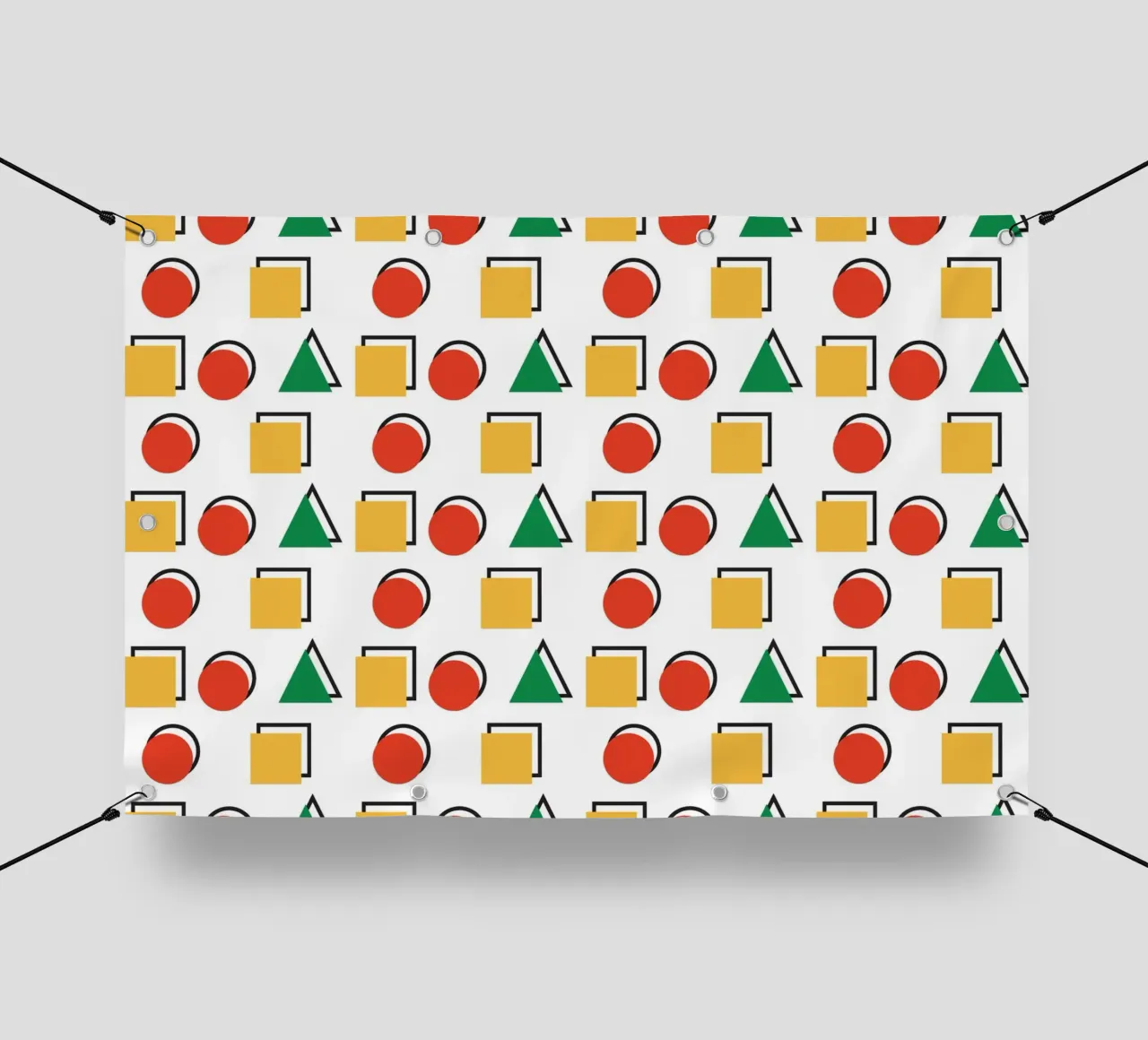 Forma geometrica colorata telo in pvc da galihstudio