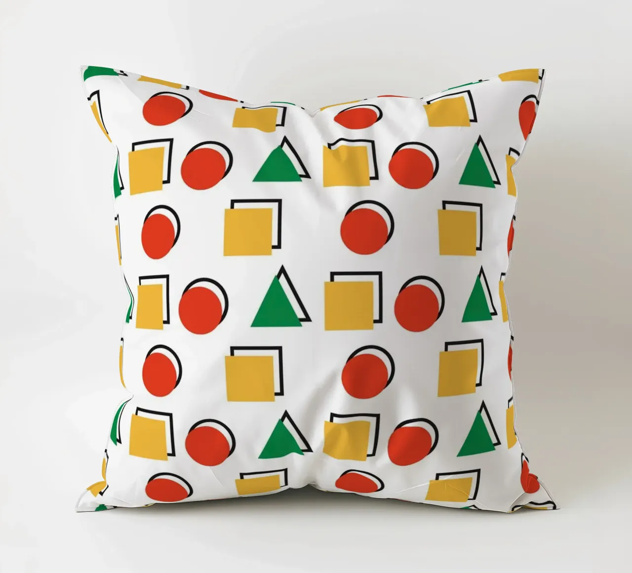 Forma geometrica colorata cuscino da galihstudio