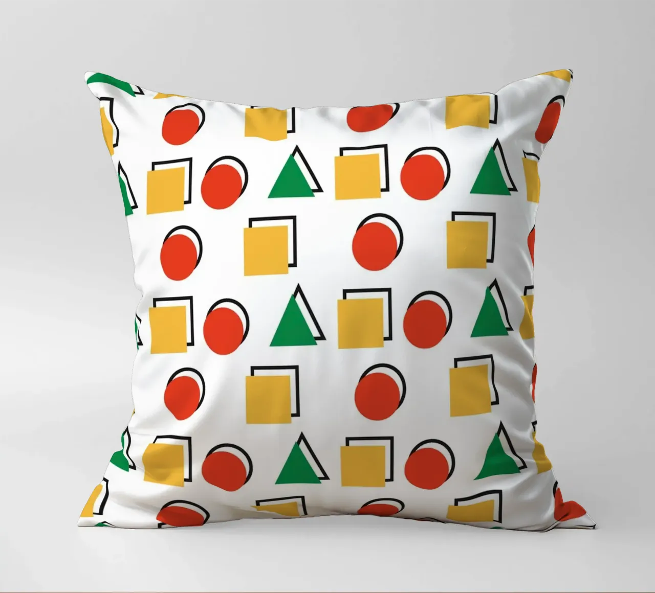 Forma geometrica colorata cuscino da galihstudio