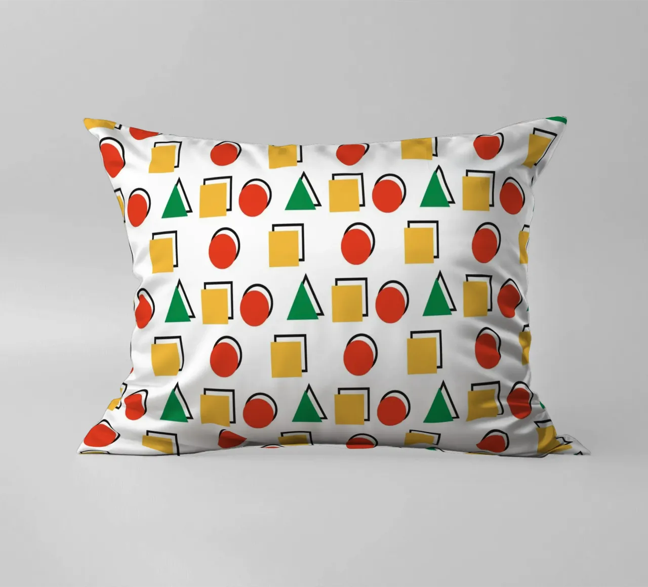 Forma geometrica colorata cuscino da galihstudio