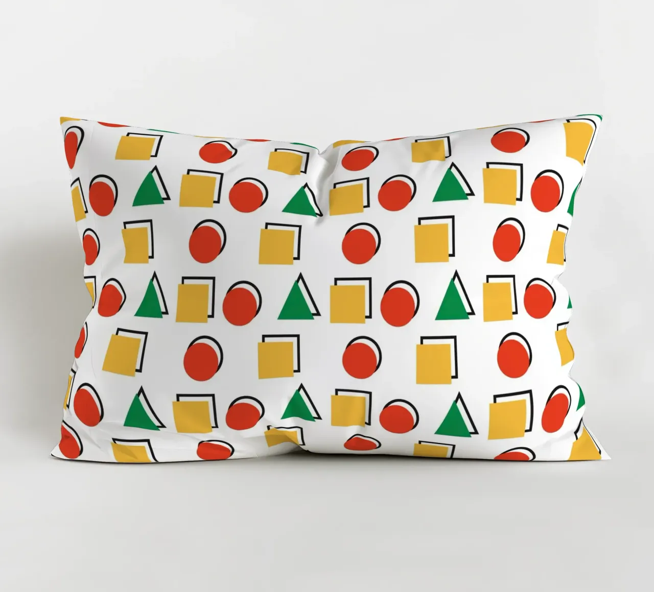 Forma geometrica colorata cuscino da galihstudio