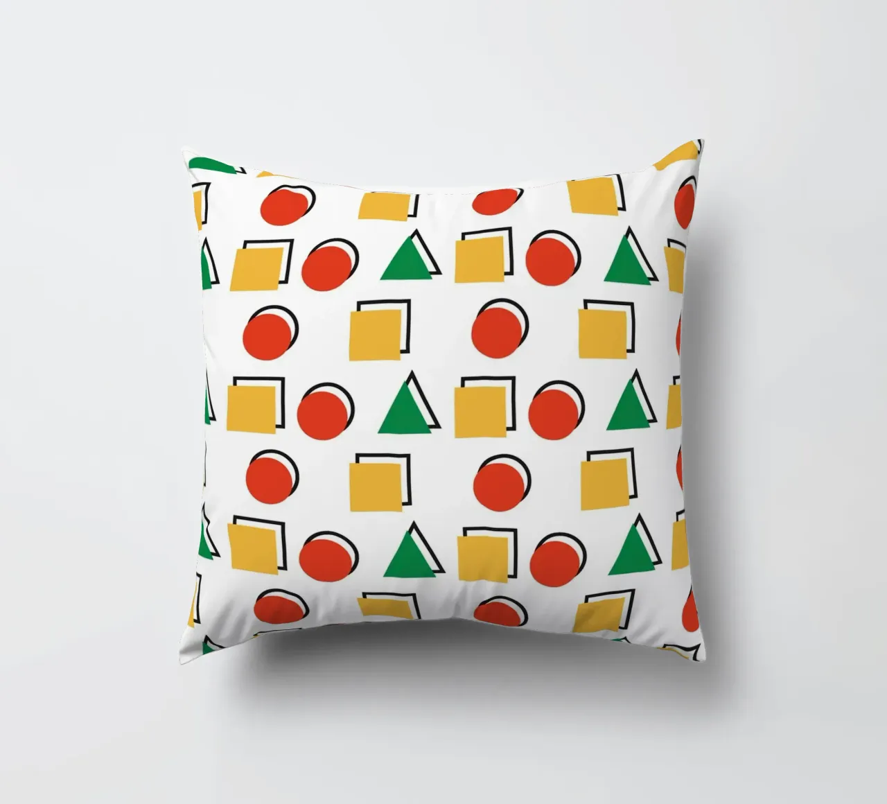 Forma geometrica colorata cuscino da galihstudio