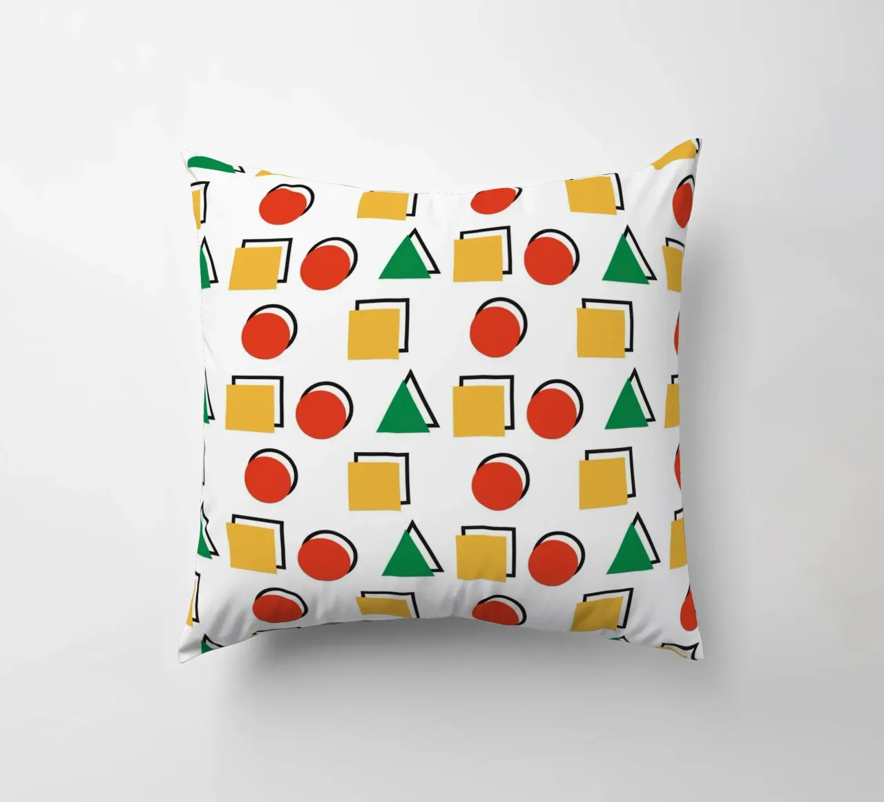 Forma geometrica colorata cuscino da galihstudio