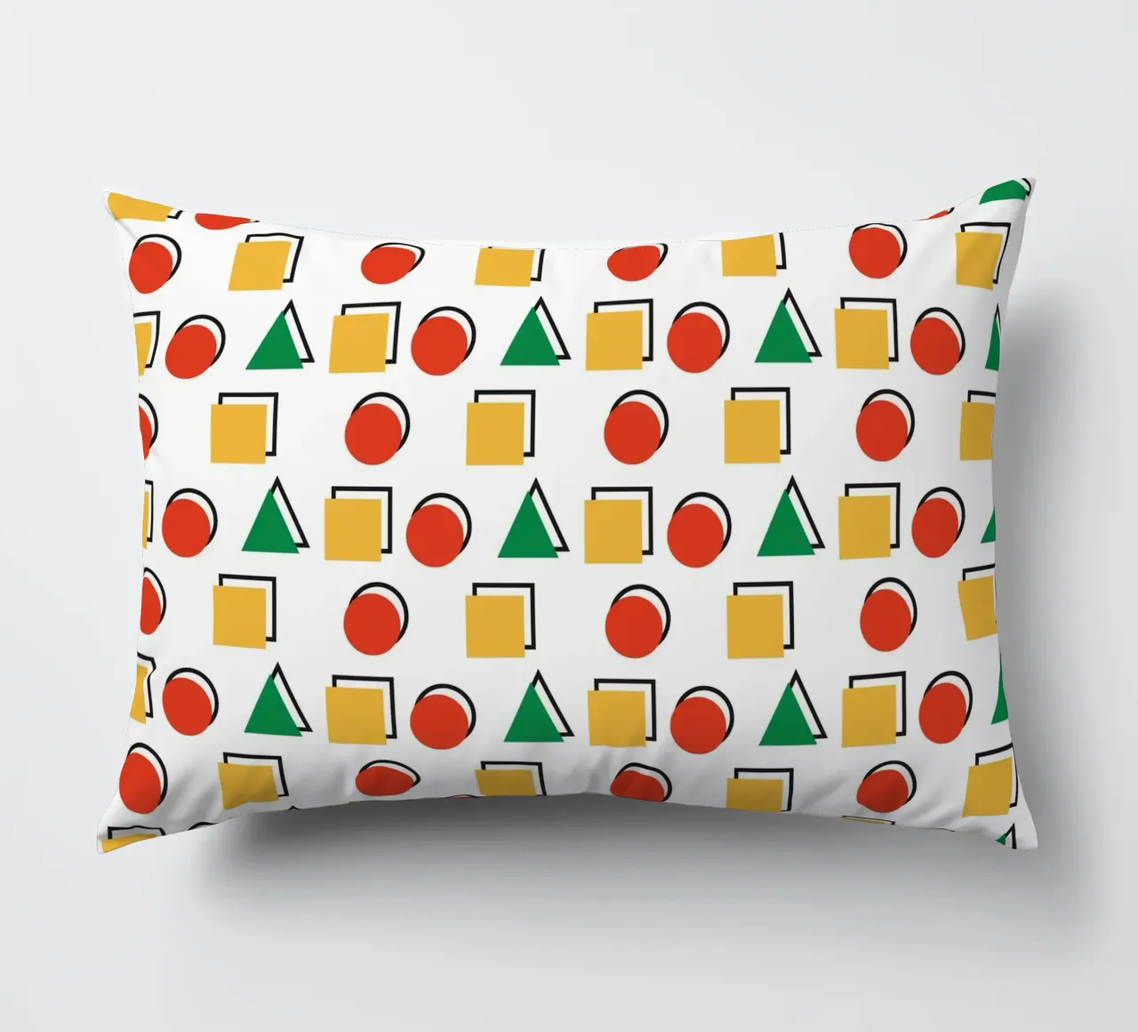 Forma geometrica colorata cuscino da galihstudio