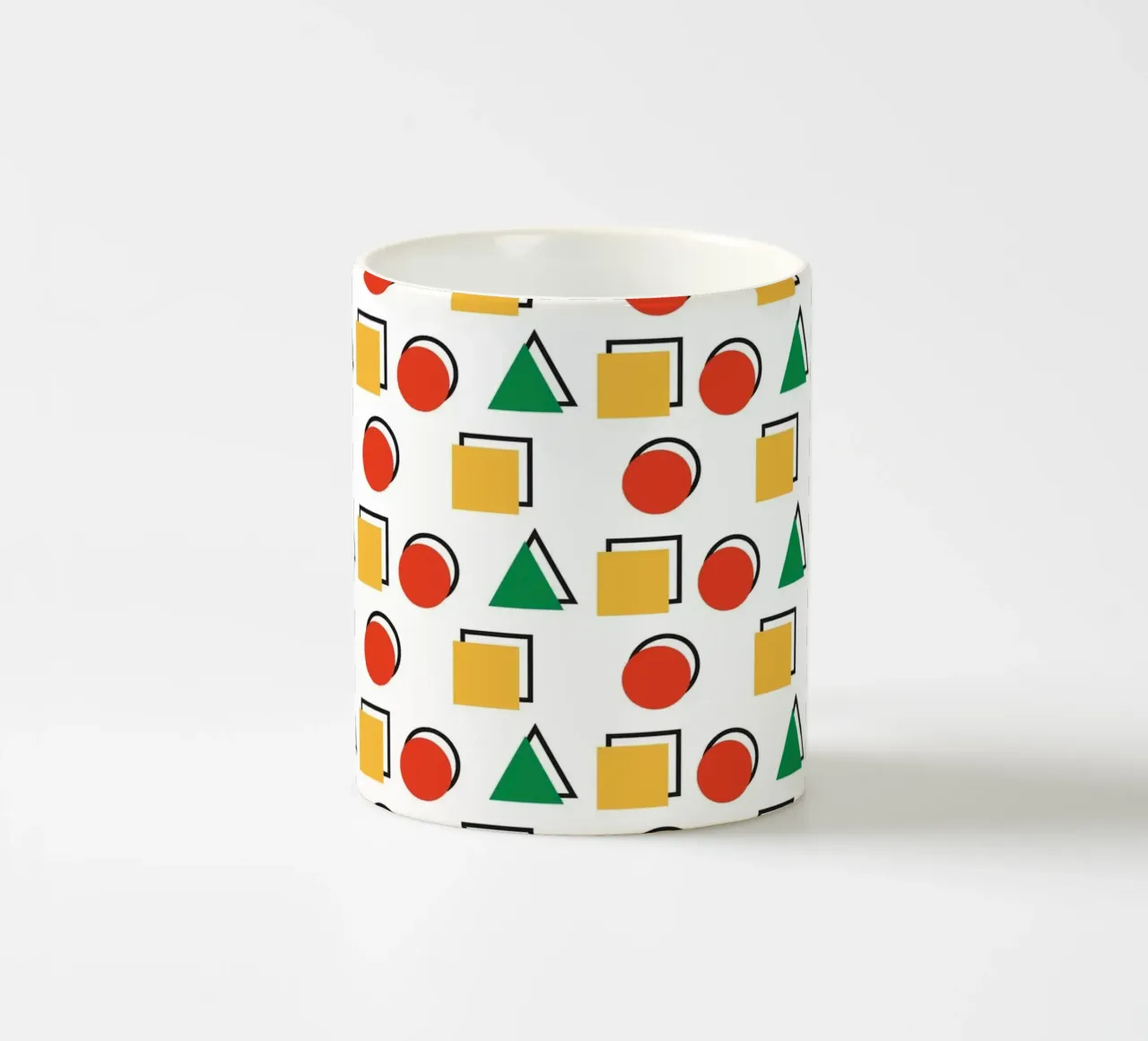 Forma geometrica colorata tazza in ceramica da galihstudio