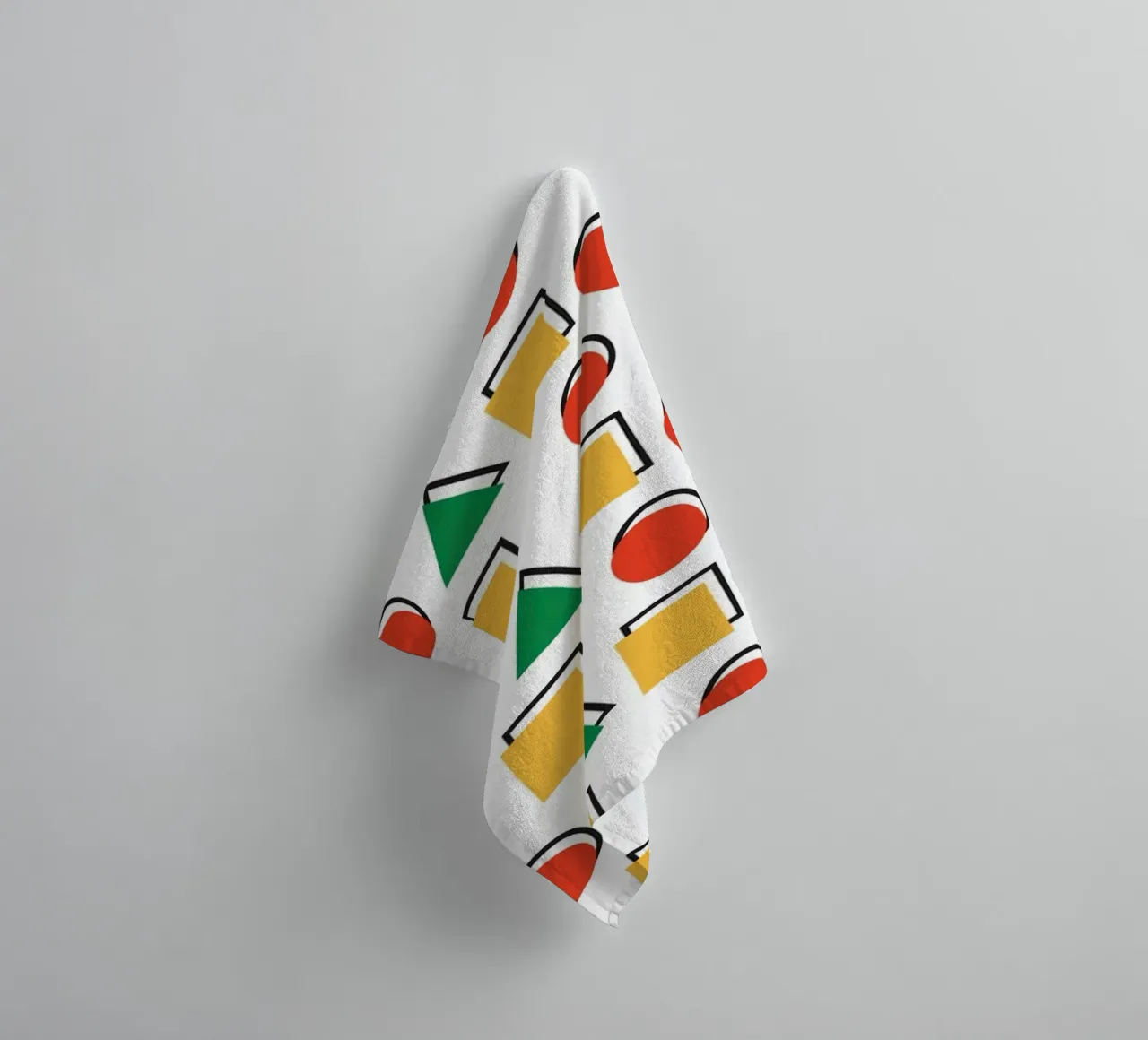 Forma geometrica colorata asciugamano da bagno da galihstudio