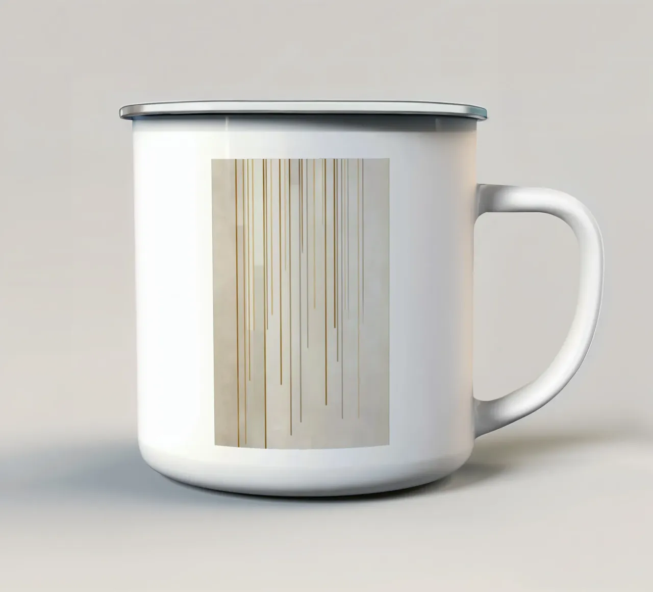 Strutture a linea d'oro tazza in smalto da Carinaprint