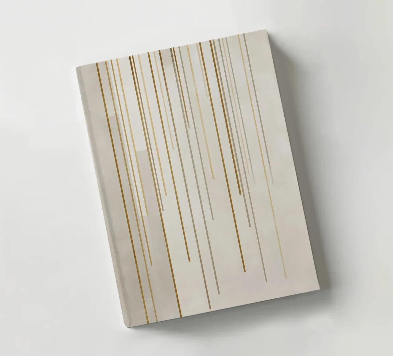 Golden line structures notebook by Carinaprint