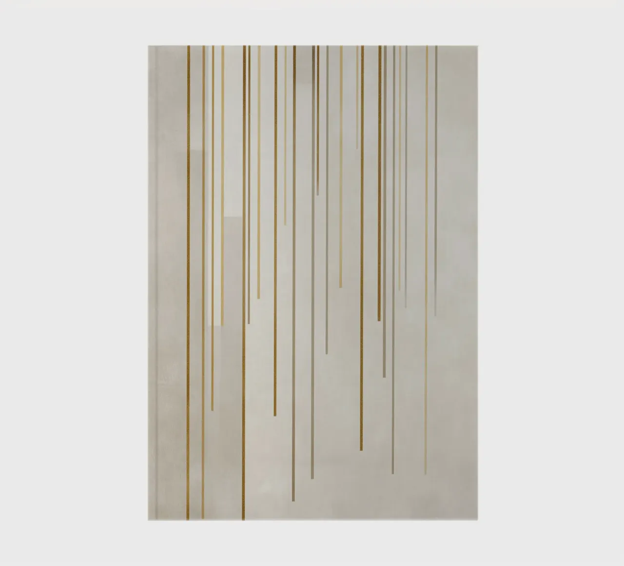Golden line structures notebook by Carinaprint