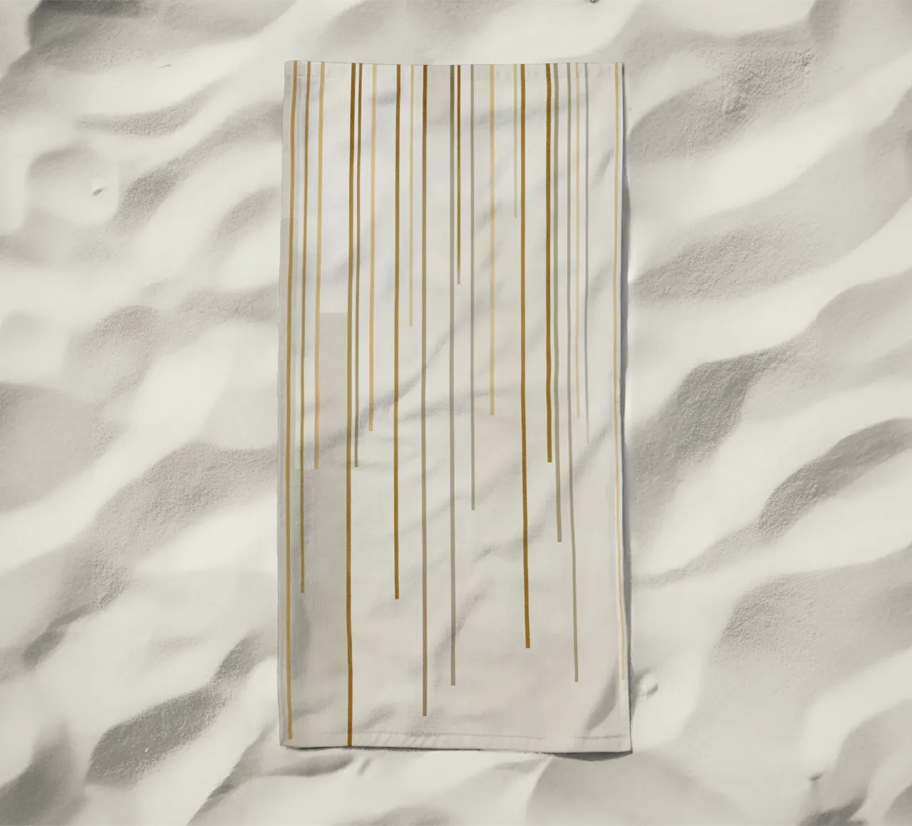 Strutture a linea d'oro telo mare da Carinaprint