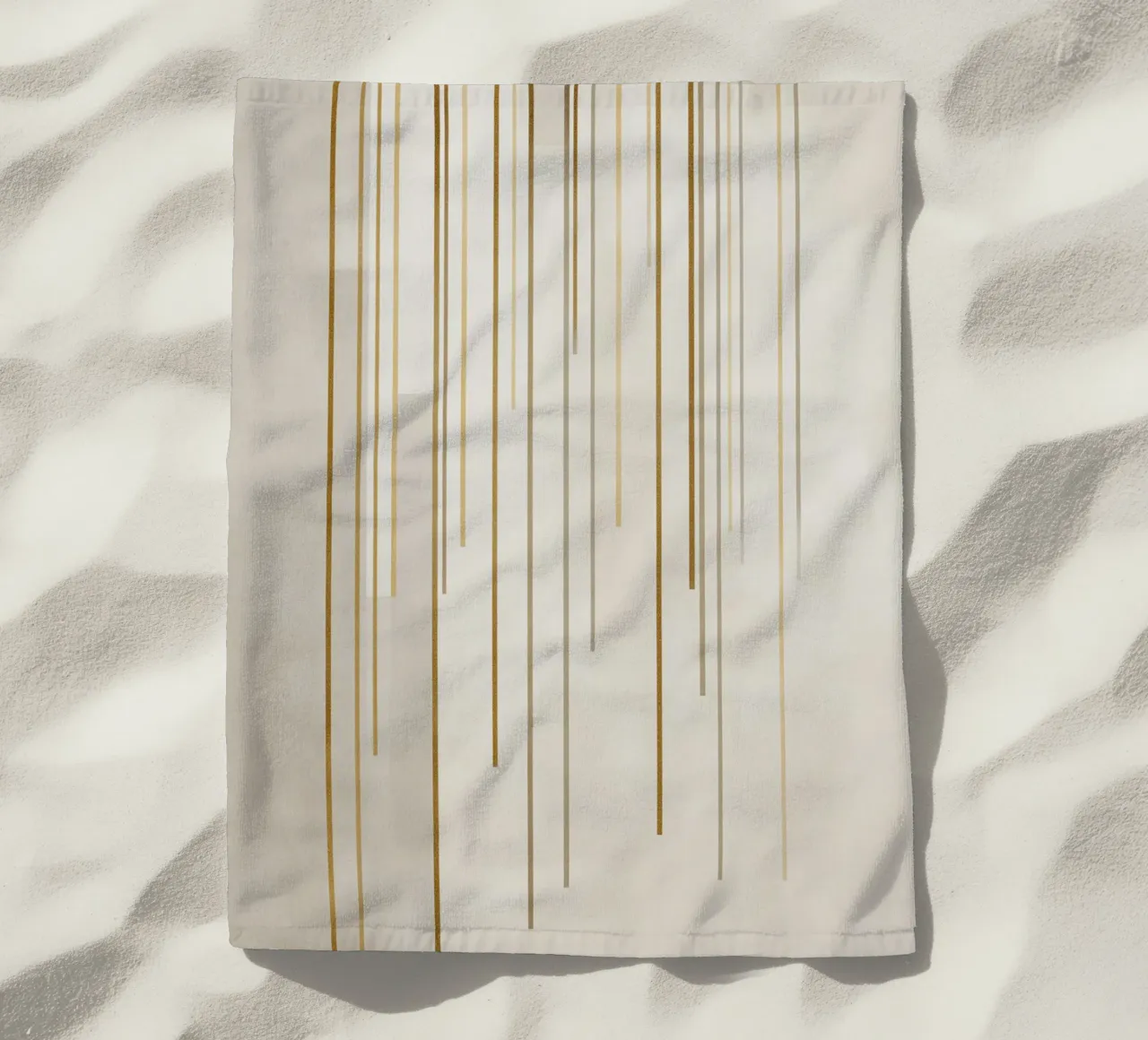 Strutture a linea d'oro telo mare da Carinaprint