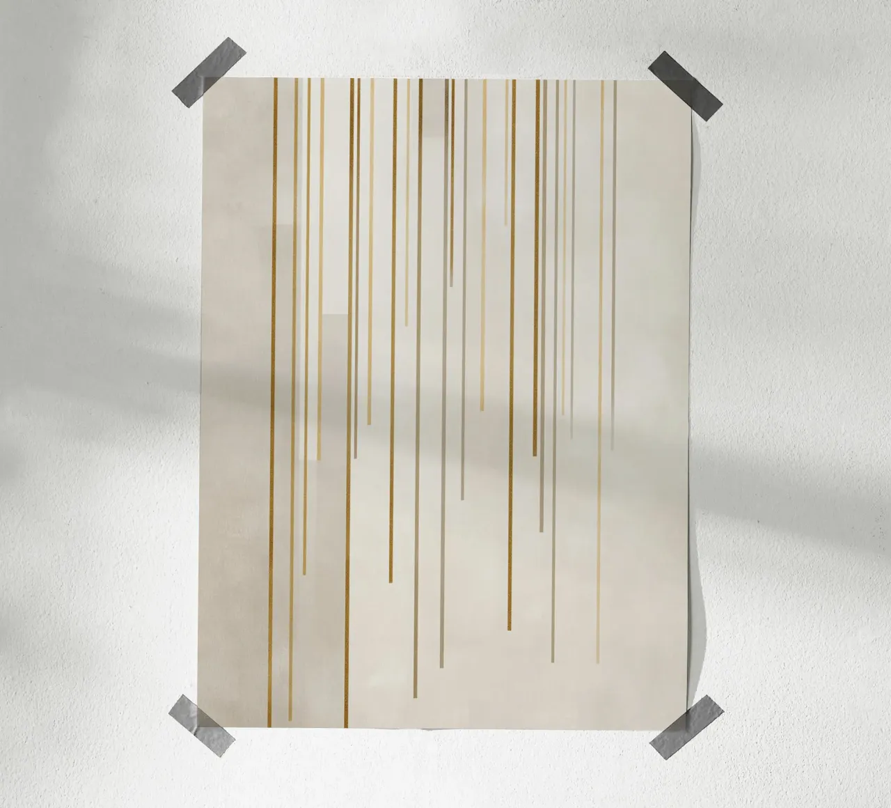 Strutture a linea d'oro carta hahnemühle da Carinaprint