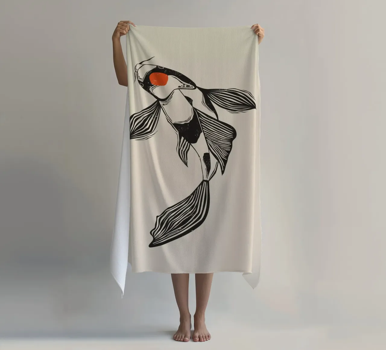 Koi Fish telo mare da Indigo Rain