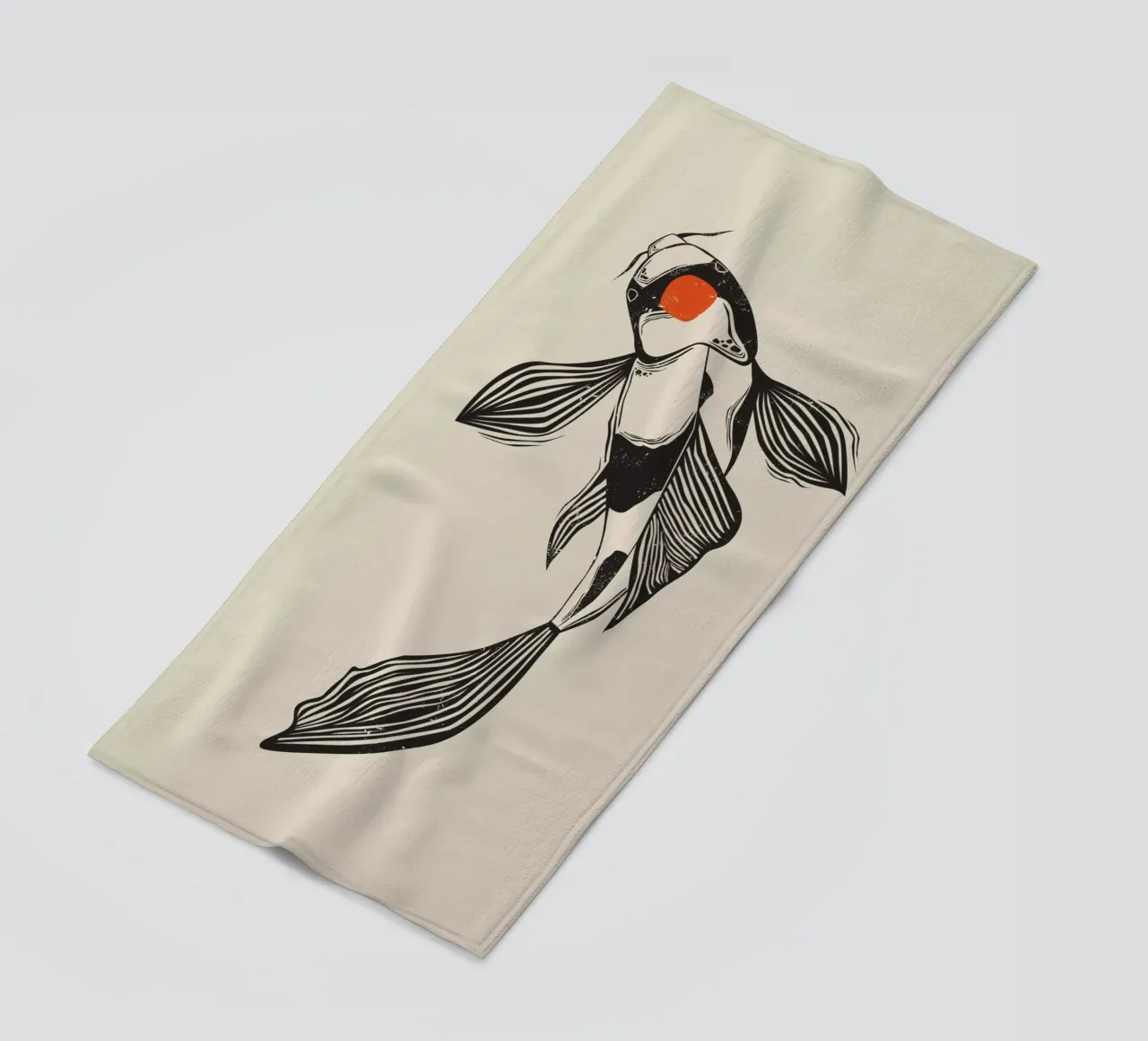 Koi Fish telo mare da Indigo Rain