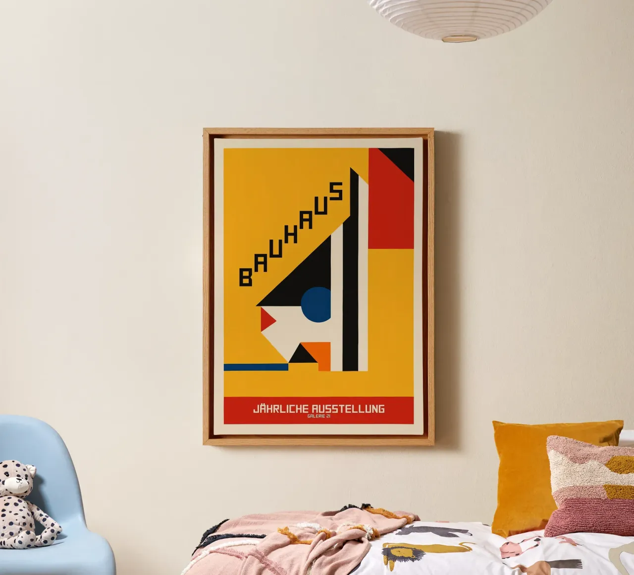 Bauhaus tentoonstelling canvas met Baklijst van Brooke