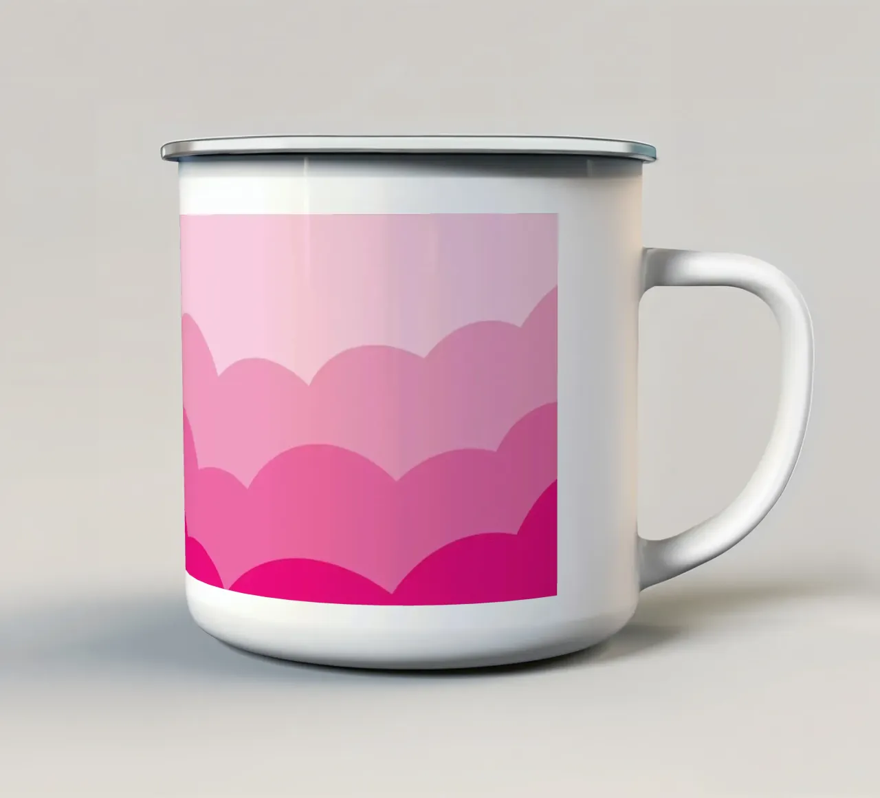 Cielo rosa nuvola tazza in smalto da galihstudio