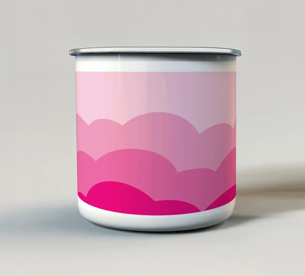 Cielo rosa nuvola tazza in smalto da galihstudio