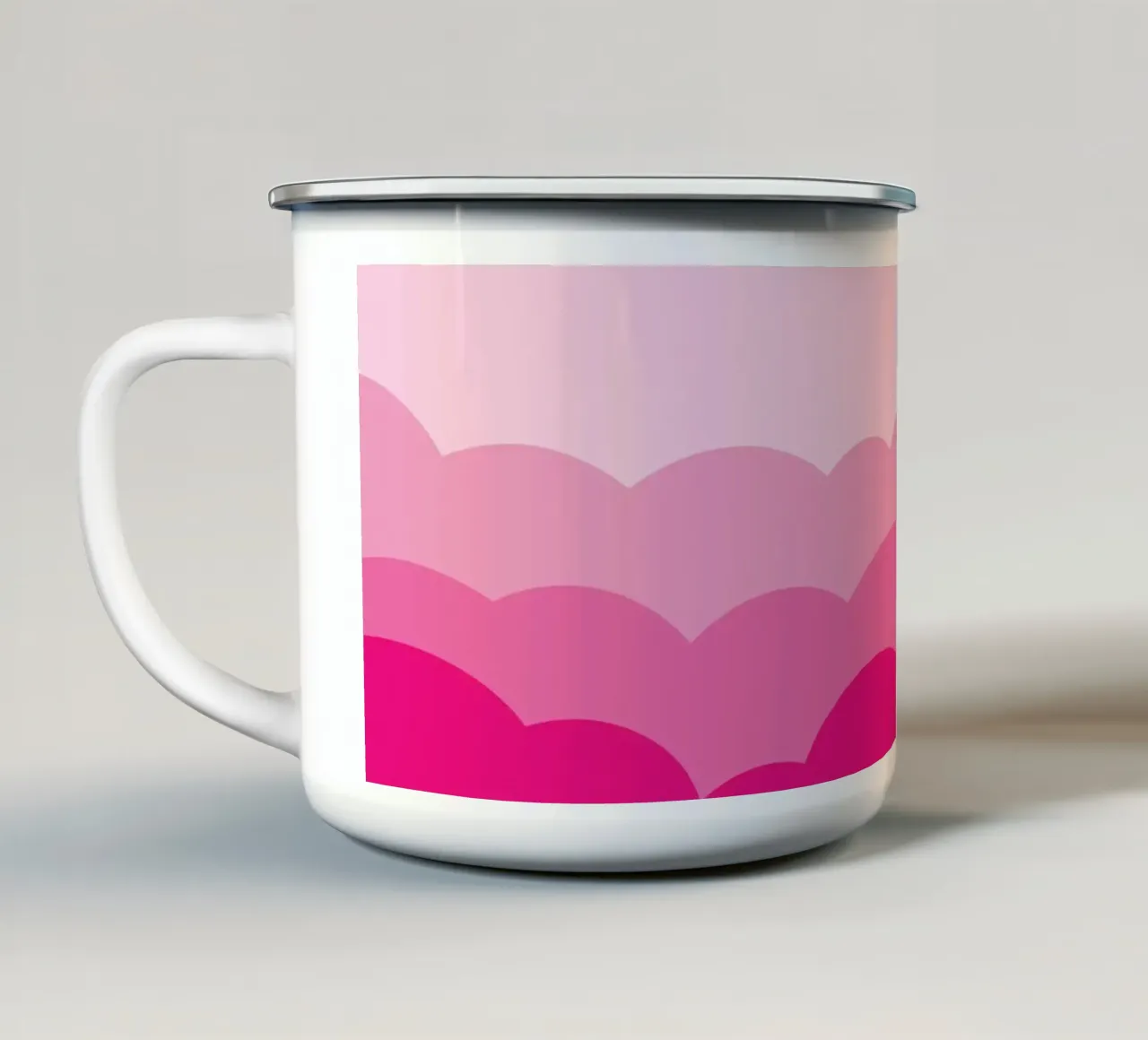 Cielo rosa nuvola tazza in smalto da galihstudio
