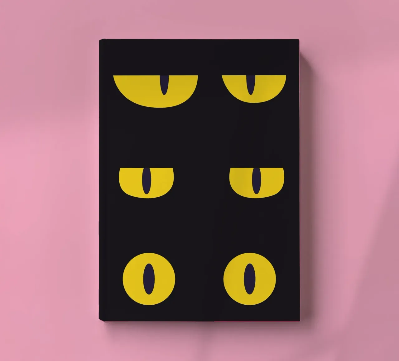 Lazy Cat Eye In The Dark notebook by galihstudio