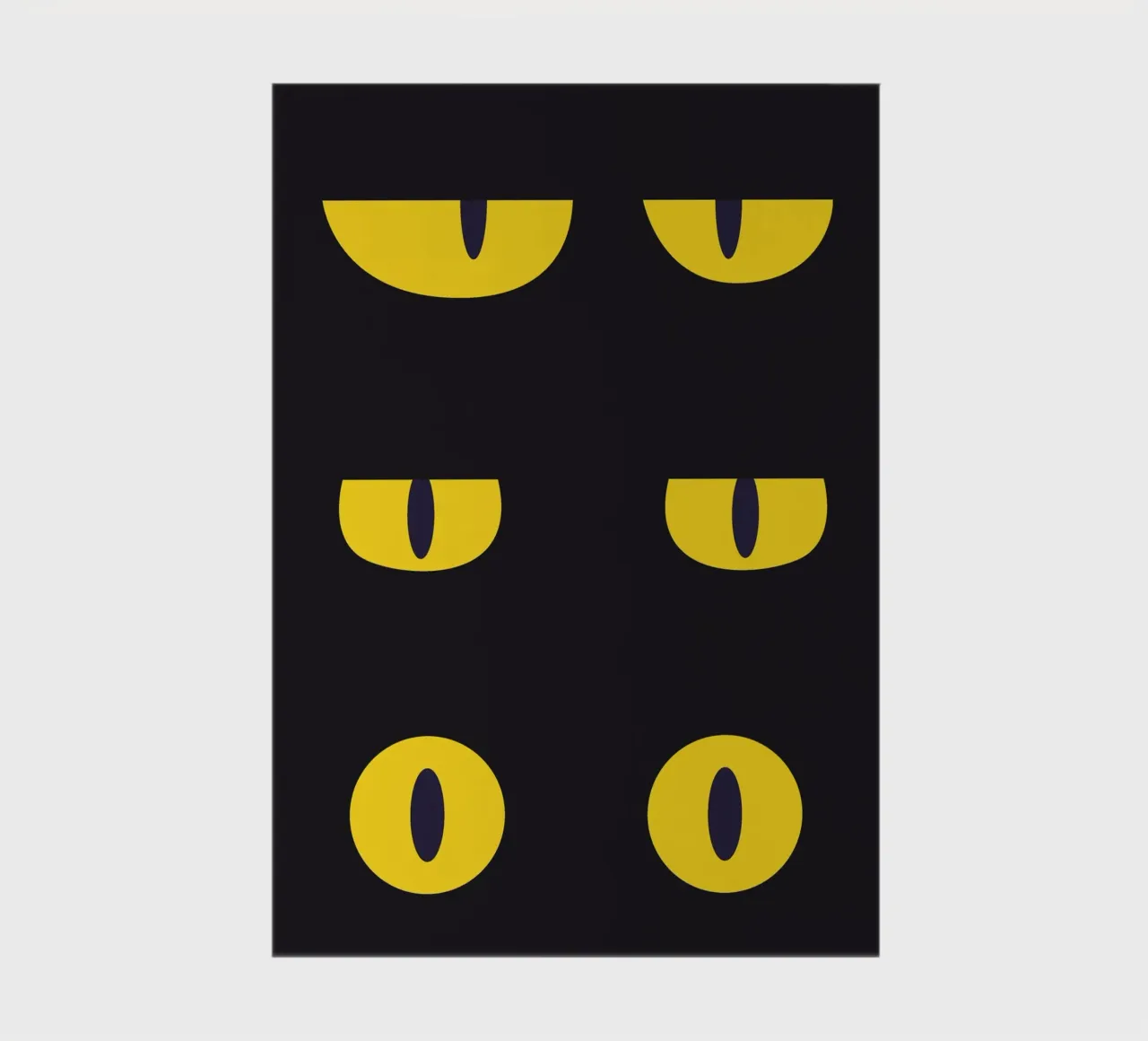 Lazy Cat Eye In The Dark notebook by galihstudio