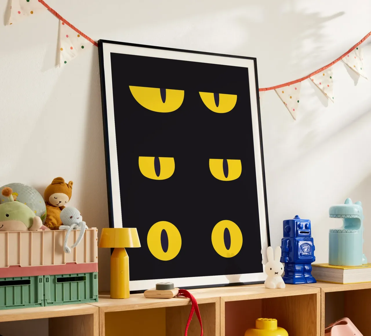 Lazy Cat Eye In The Dark hahnemühle by galihstudio