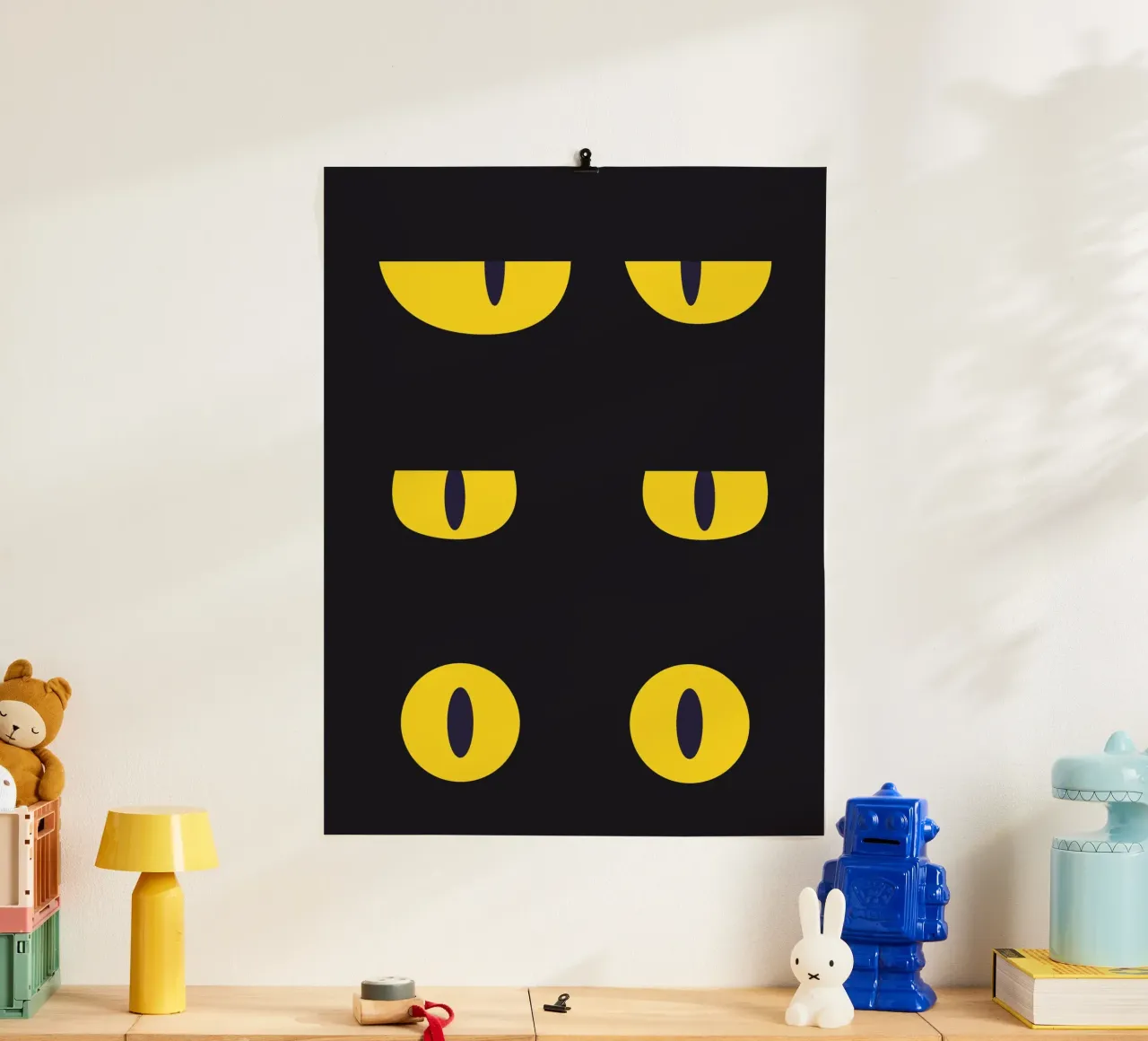 Lazy Cat Eye In The Dark hahnemühle by galihstudio